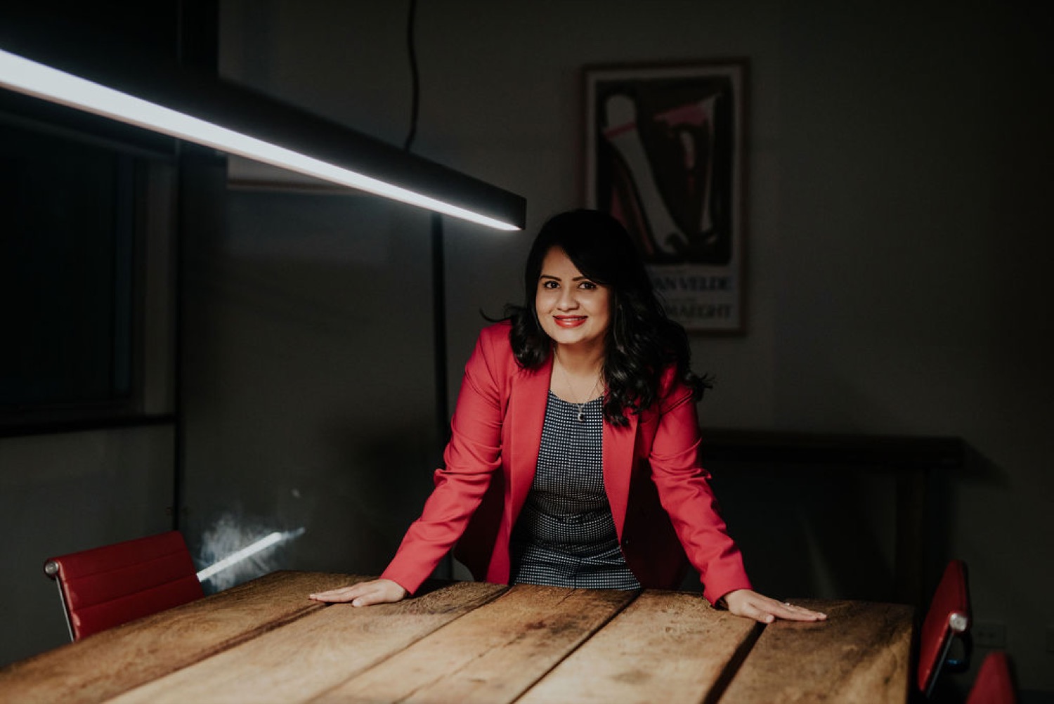 Akshaya Naronikar, Founder and CEO of Iridium Private, in the boardroom